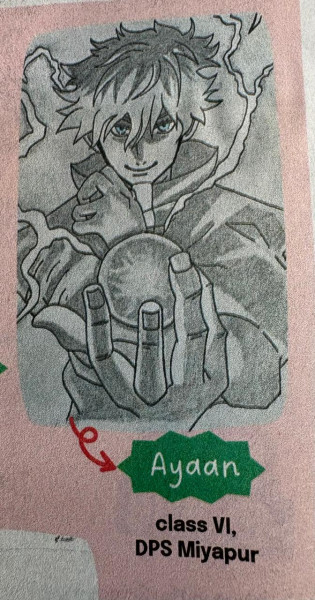 Drawing by Ayaan of Grade VI 