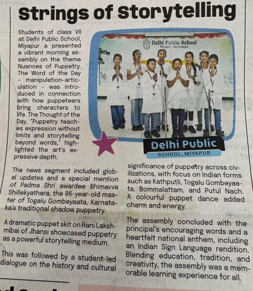 Grade 7 Assembly : Strings of storytelling