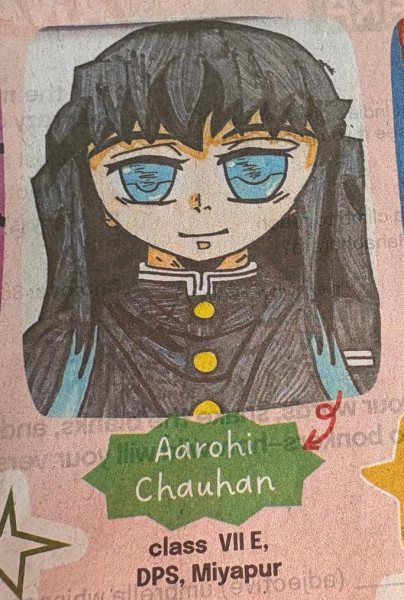 Drawing by Aarohi Chauhan of Grade VII 