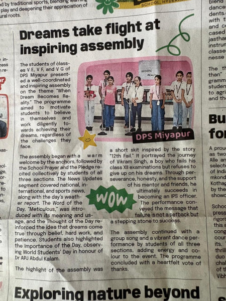 Dreams take flight at inspiring Grade 5 Assembly