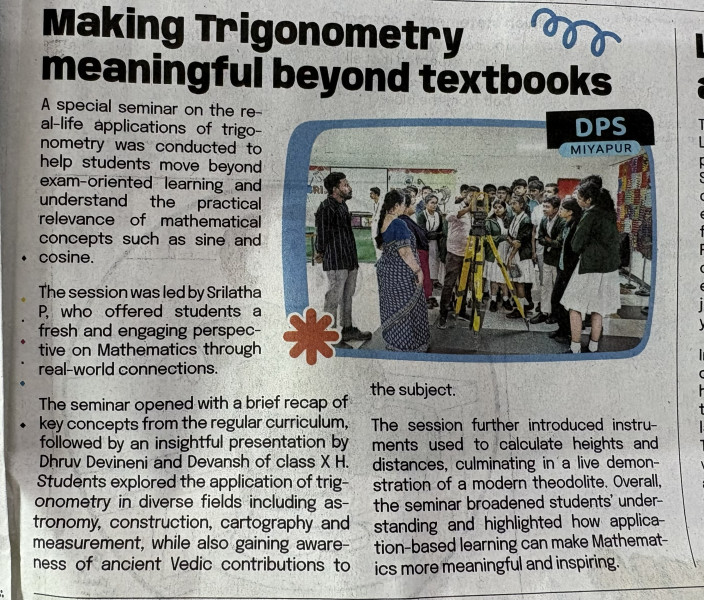 UNRAVELLING THE MYSTERIES OF SINES AND COSINES – APPLICATIONS OF TRIGONOMETRY